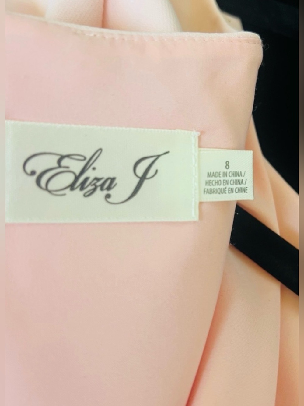 πππNWT Eliza J sz8 Elegant Bright Blush Peach Pink Fluted Sleeve Ruffles Dress - Picture 5 of 8